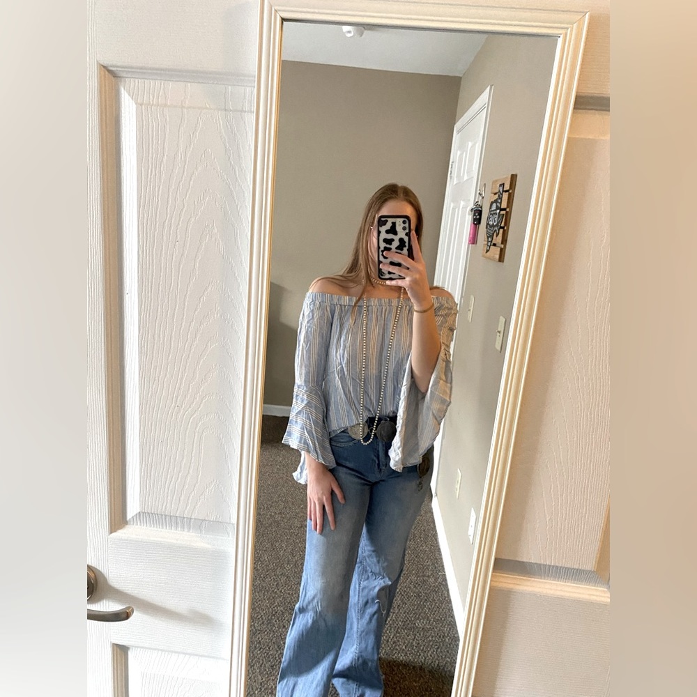 Off the shoulder shirt